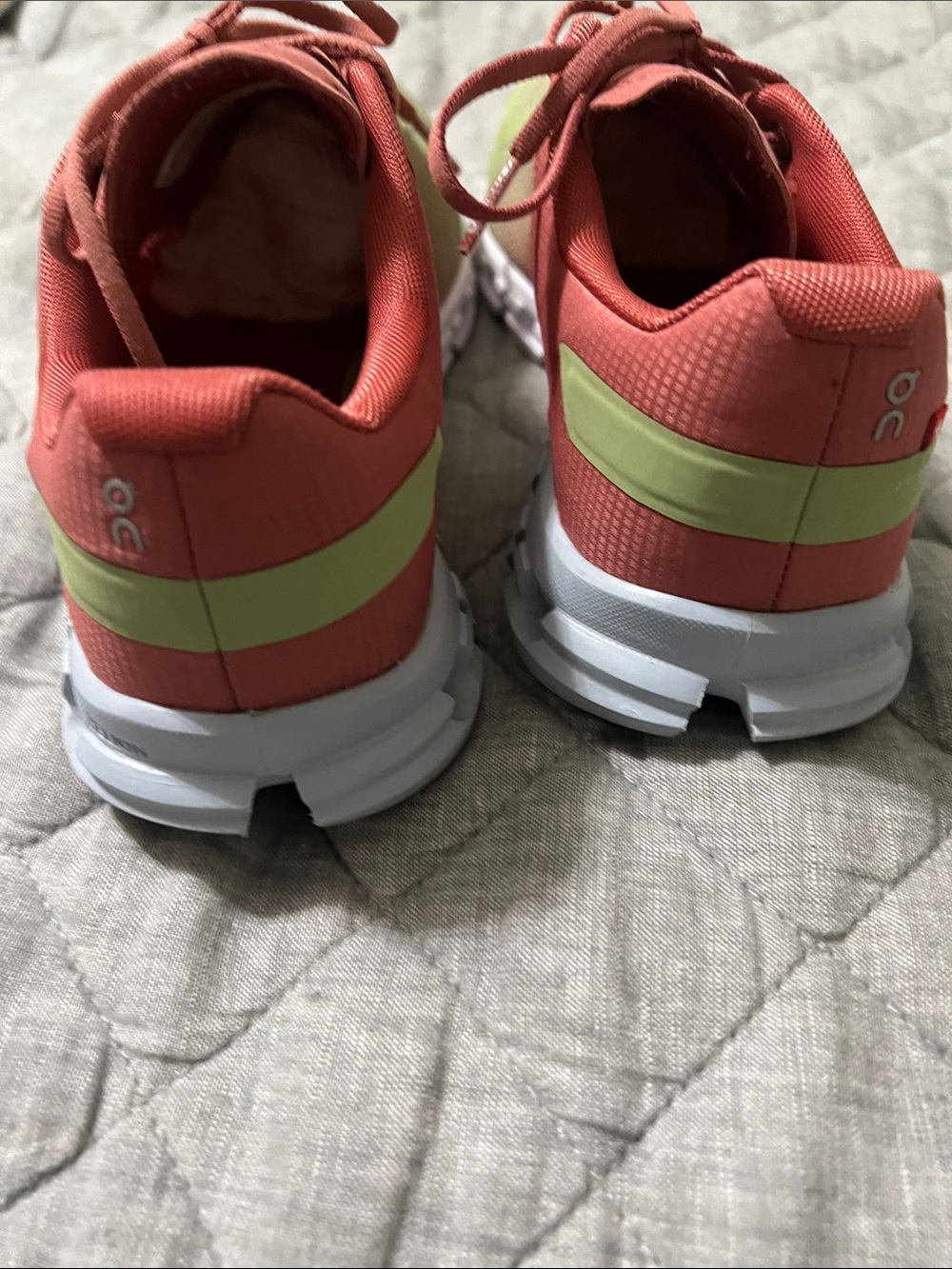 On Running Women's Coral and Mint Athletic Shoes - Picture 14 of 16